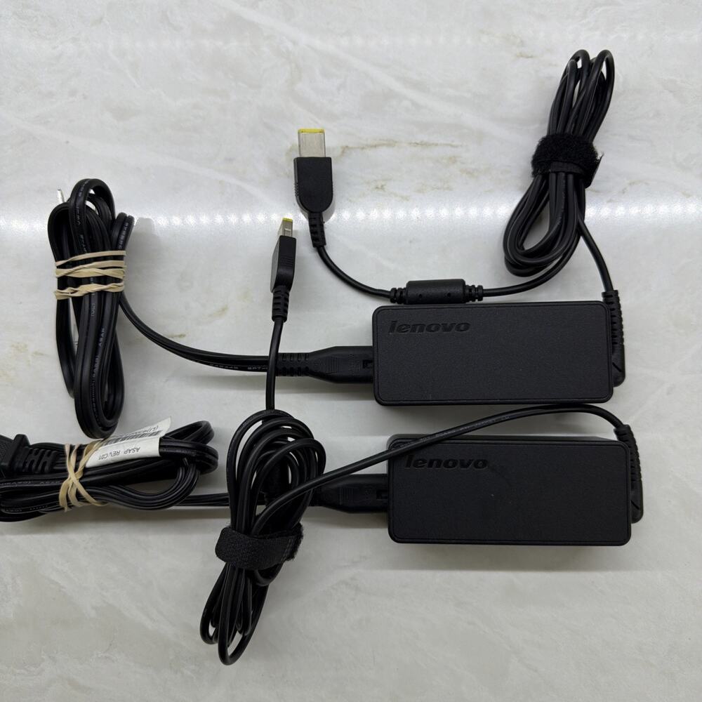 Genuine OEM 45W LENOVO AC Power Adapter Charger ADLX45NDC2A 20V 2.25A Lot Of 2